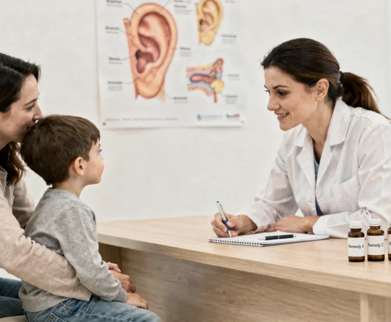Is homeopathy medicine safe for ear infection in children