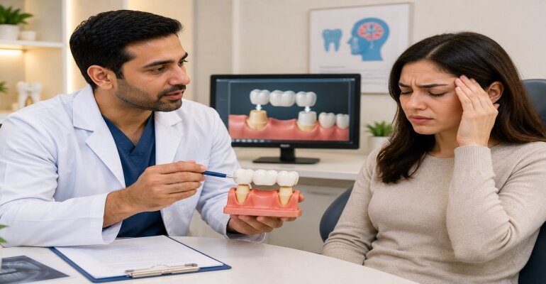 can a dental bridge cause headaches