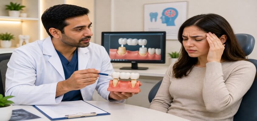 can a dental bridge cause headaches