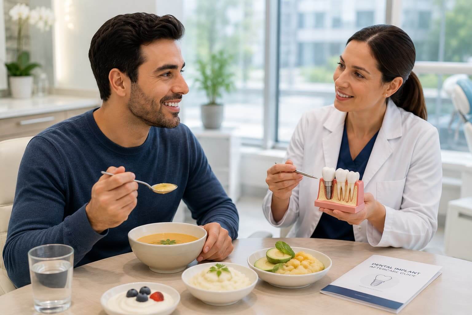 What can I eat after dental implant