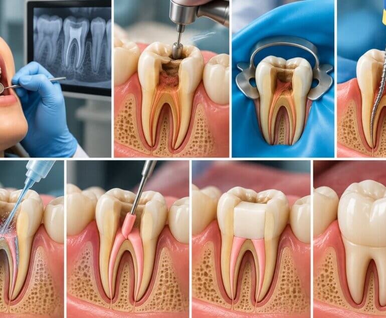 Root Canal Treatment Steps