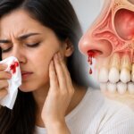 Can a tooth infection cause nosebleed